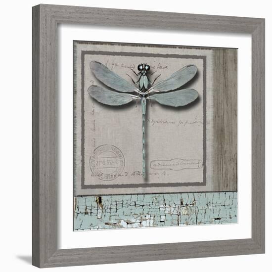 Dragonfly Blue-Karen Williams-Framed Giclee Print