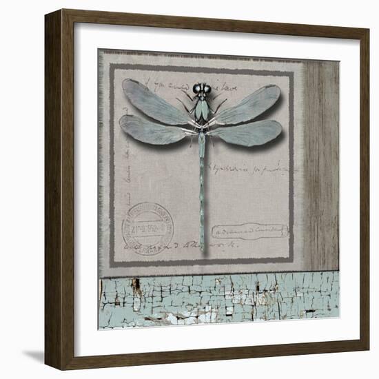 Dragonfly Blue-Karen Williams-Framed Giclee Print