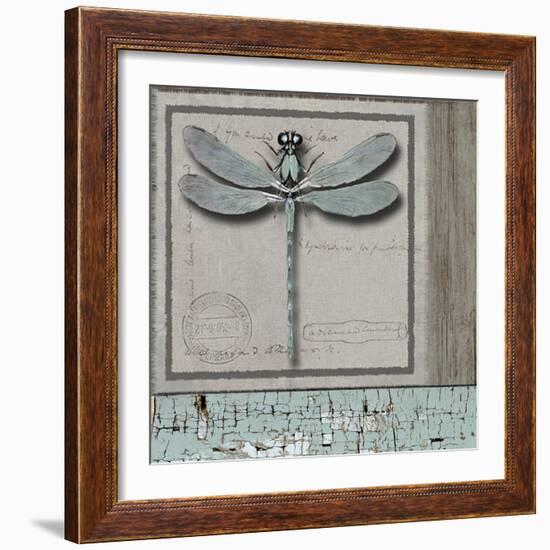 Dragonfly Blue-Karen Williams-Framed Giclee Print