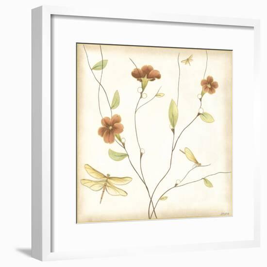 Dragonfly Branch-June Erica Vess-Framed Art Print