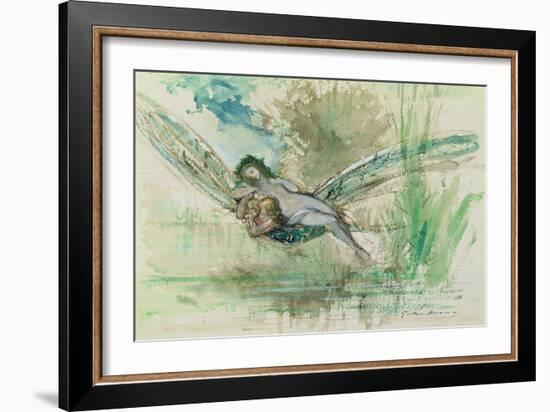Dragonfly, c.1884-Gustave Moreau-Framed Giclee Print