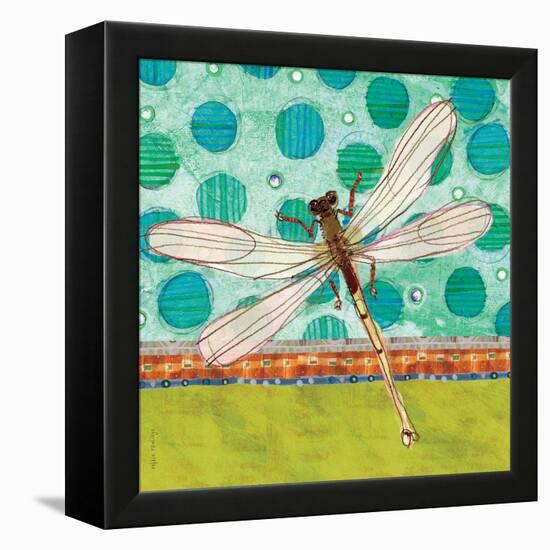 Dragonfly Earthtones-Robbin Rawlings-Framed Stretched Canvas