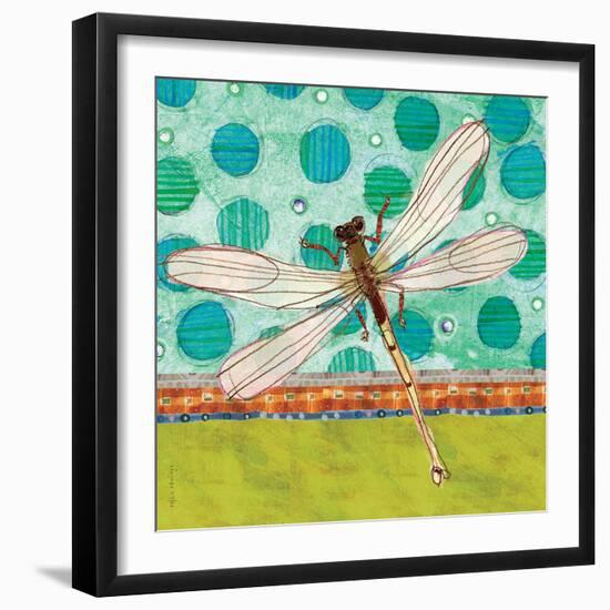 Dragonfly Earthtones-Robbin Rawlings-Framed Premium Giclee Print