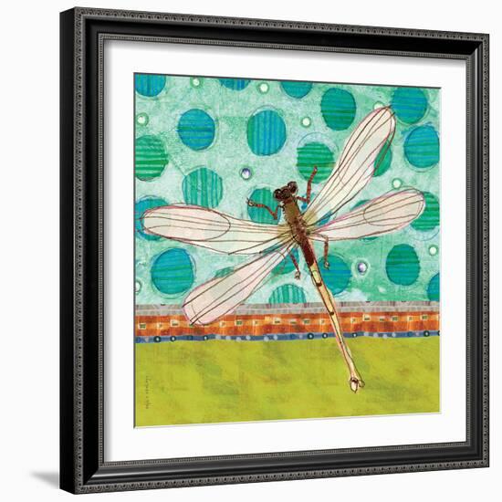 Dragonfly Earthtones-Robbin Rawlings-Framed Premium Giclee Print