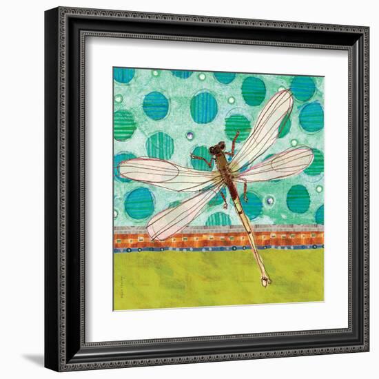 Dragonfly Earthtones-Robbin Rawlings-Framed Art Print