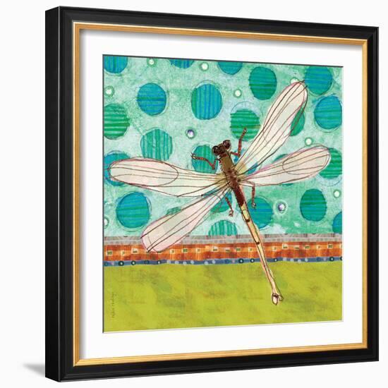 Dragonfly Earthtones-Robbin Rawlings-Framed Art Print