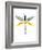 Dragonfly Goes Mod Two-Jan Weiss-Framed Art Print