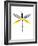 Dragonfly Goes Mod Two-Jan Weiss-Framed Art Print