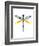 Dragonfly Goes Mod Two-Jan Weiss-Framed Art Print