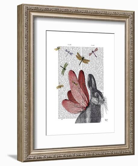 Dragonfly Hare-Fab Funky-Framed Art Print