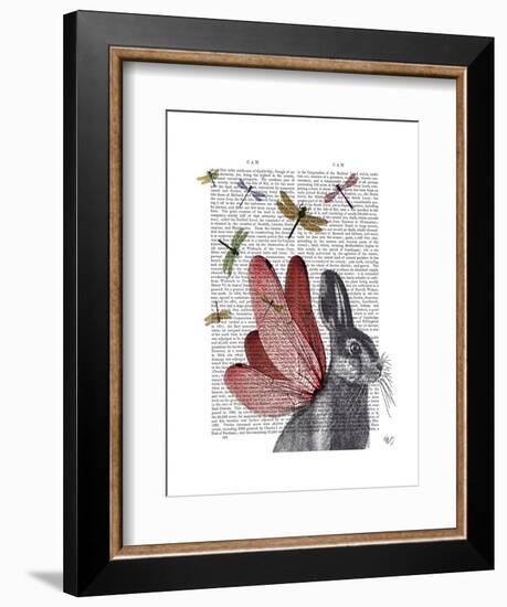 Dragonfly Hare-Fab Funky-Framed Art Print