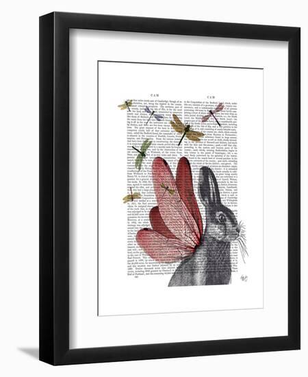 Dragonfly Hare-Fab Funky-Framed Art Print