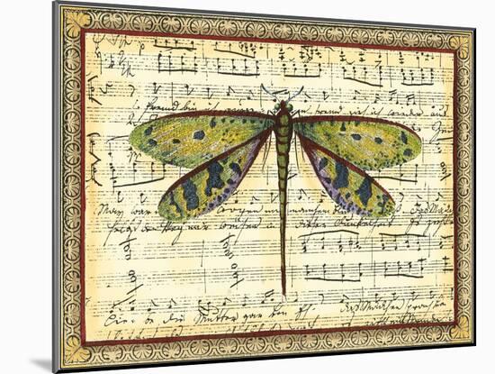 Dragonfly Harmony II-Vision Studio-Mounted Art Print