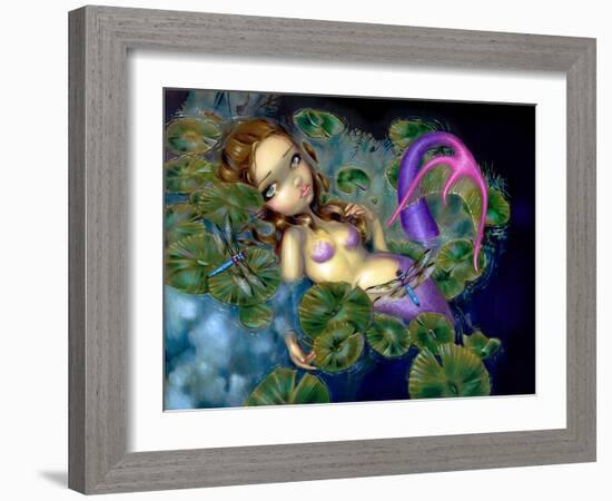 Dragonfly Mermaid-Jasmine Becket-Griffith-Framed Art Print