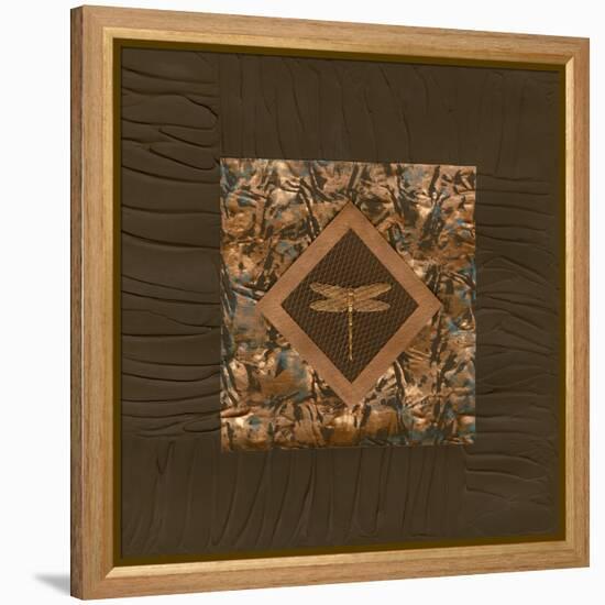 Dragonfly Relief I-Nancy Slocum-Framed Stretched Canvas