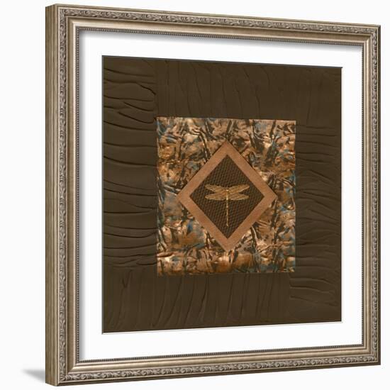 Dragonfly Relief I-Nancy Slocum-Framed Art Print