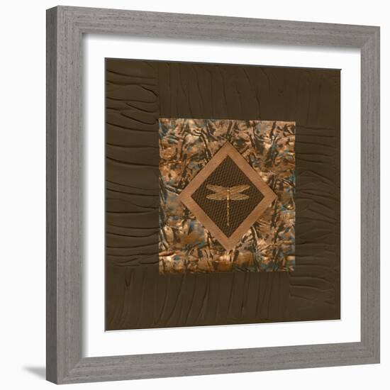 Dragonfly Relief I-Nancy Slocum-Framed Art Print