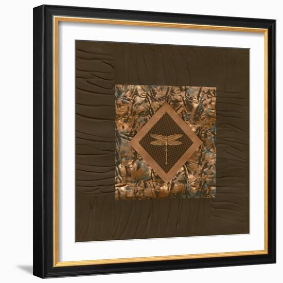 Dragonfly Relief I-Nancy Slocum-Framed Art Print