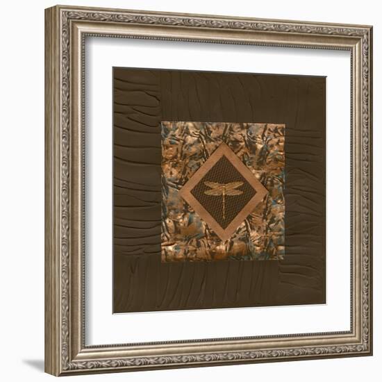 Dragonfly Relief I-Nancy Slocum-Framed Art Print