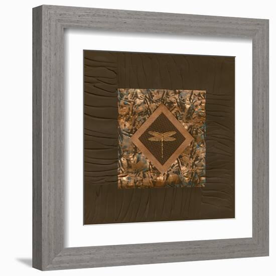 Dragonfly Relief I-Nancy Slocum-Framed Art Print