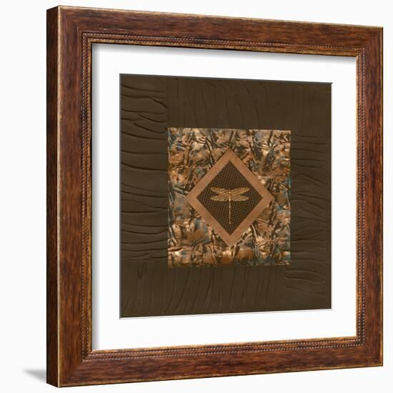 Dragonfly Relief I-Nancy Slocum-Framed Art Print