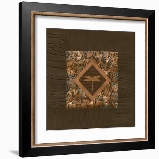 Dragonfly Relief I-Nancy Slocum-Framed Art Print