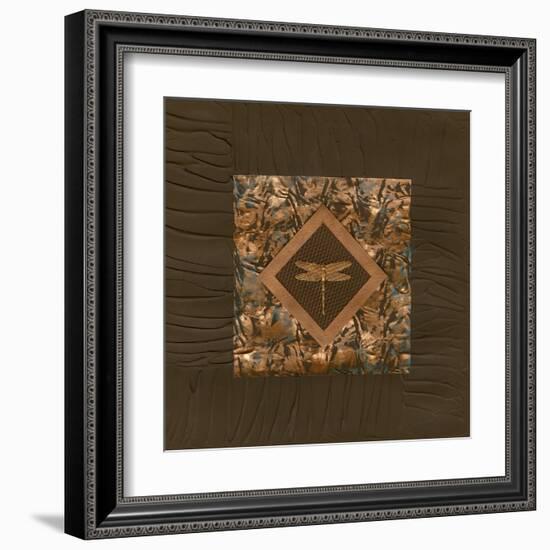 Dragonfly Relief I-Nancy Slocum-Framed Art Print