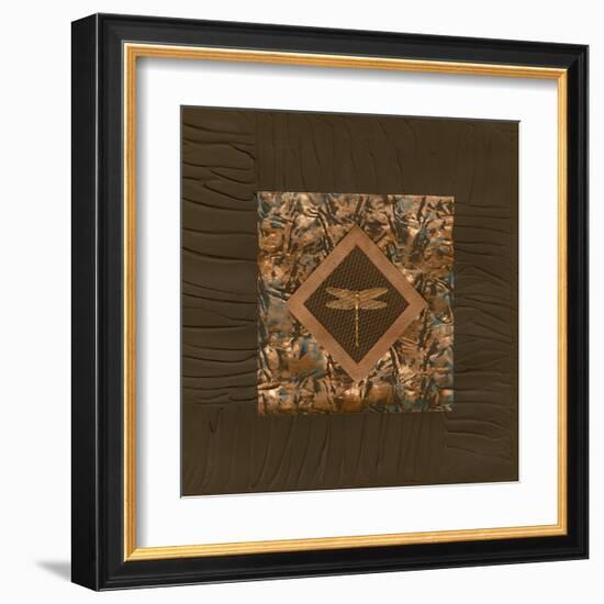 Dragonfly Relief I-Nancy Slocum-Framed Art Print