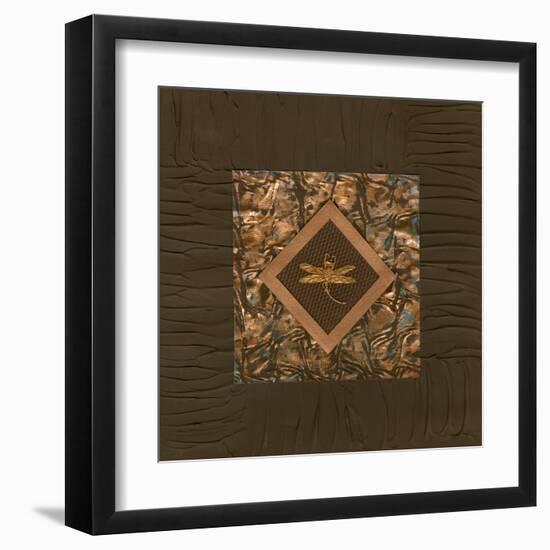 Dragonfly Relief II-Nancy Slocum-Framed Art Print