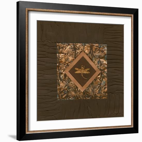 Dragonfly Relief II-Nancy Slocum-Framed Art Print