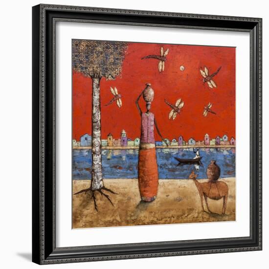 Dragonfly River-Michel Rauscher-Framed Art Print