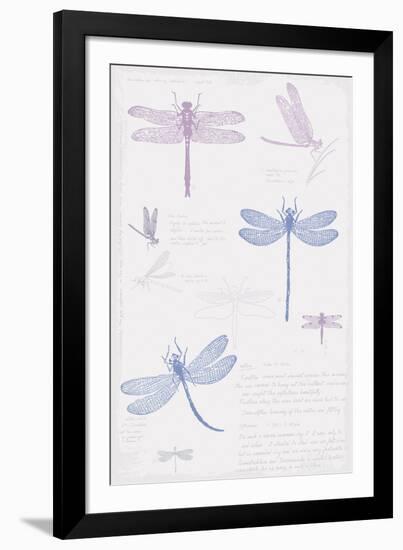 Dragonfly Sketchbook-Maria Mendez-Framed Giclee Print