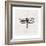 Dragonfly Stamp BW-Courtney Prahl-Framed Art Print