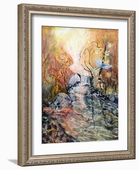 Dragonflyapproaching-Mary Smith-Framed Giclee Print