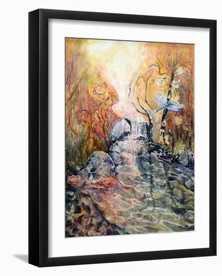 Dragonflyapproaching-Mary Smith-Framed Giclee Print