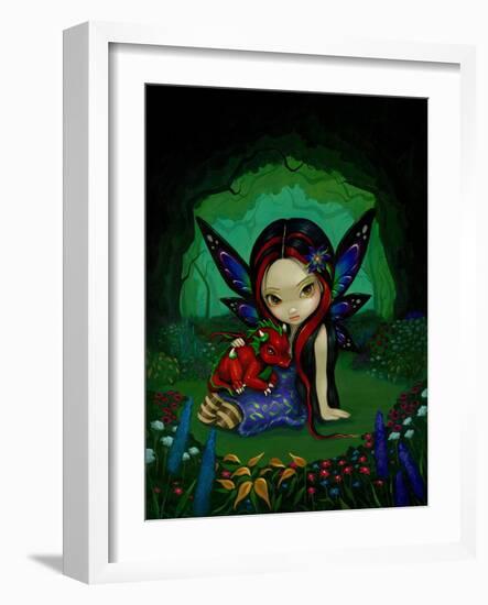 Dragonling Garden I-Jasmine Becket-Griffith-Framed Art Print