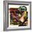 Dragons Fighting-Andrew Howat-Framed Giclee Print