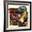 Dragons Fighting-Andrew Howat-Framed Giclee Print