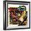 Dragons Fighting-Andrew Howat-Framed Giclee Print