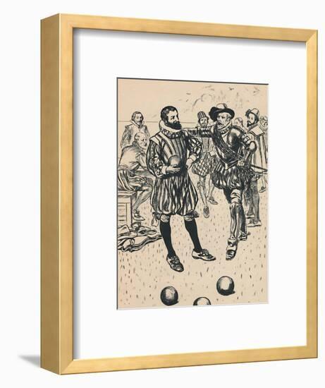 'Drake is Told That The Armada Is Approaching', c1907-Unknown-Framed Giclee Print