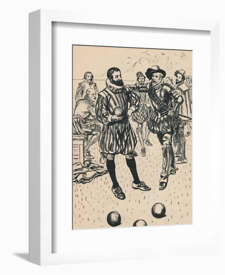 'Drake is Told That The Armada Is Approaching', c1907-Unknown-Framed Giclee Print