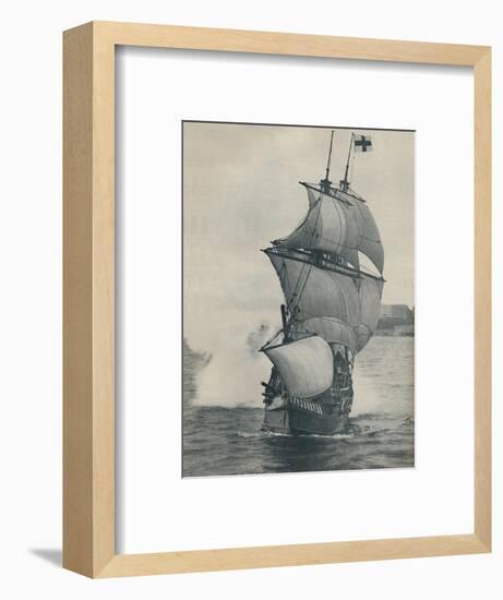 'Drake's flagship on his voyage round the world, replica', 1937-Unknown-Framed Photographic Print