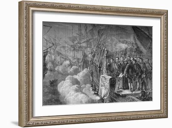 'Drake's Funeral', January 1596, (c1880)-Unknown-Framed Giclee Print