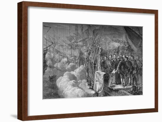 'Drake's Funeral', January 1596, (c1880)-Unknown-Framed Giclee Print