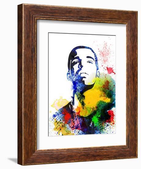 Drake Watercolor-Jack Hunter-Framed Art Print