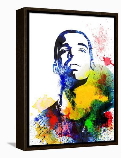 Drake Watercolor-Jack Hunter-Framed Stretched Canvas