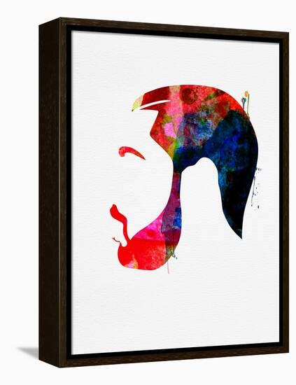 Drake Watercolor-Lana Feldman-Framed Stretched Canvas