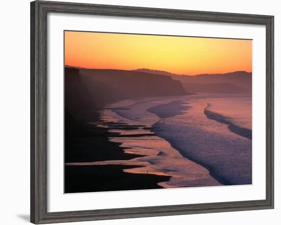 Drakes Bay at Sunrise, Point Reyes National Seashore, USA-John Elk III-Framed Photographic Print