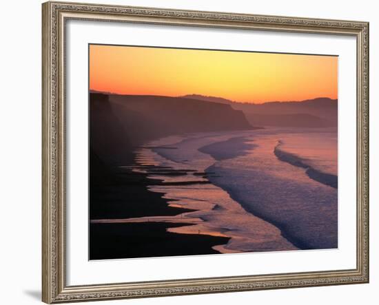 Drakes Bay at Sunrise, Point Reyes National Seashore, USA-John Elk III-Framed Photographic Print