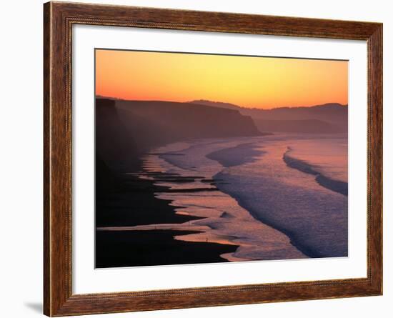 Drakes Bay at Sunrise, Point Reyes National Seashore, USA-John Elk III-Framed Photographic Print